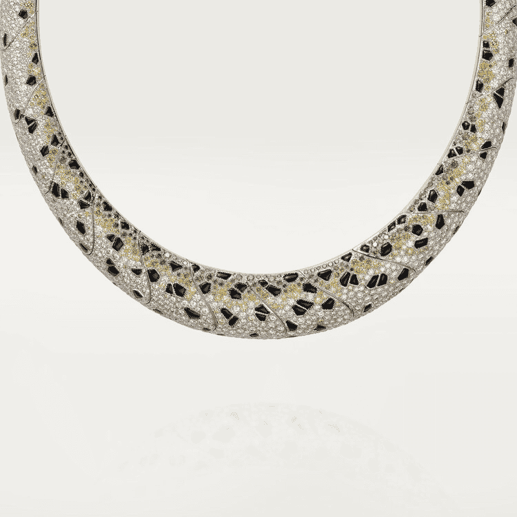 panther necklace full diamond
