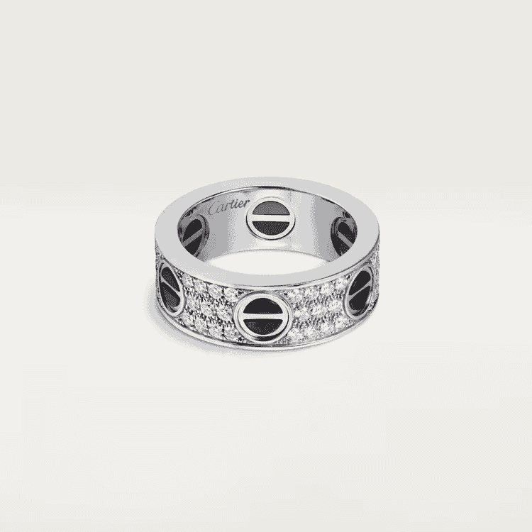 Round paved & ceramic ring