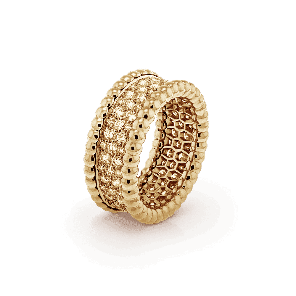 Diamond ring 3 rows