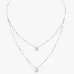 Double twin necklace 0.20 ct
