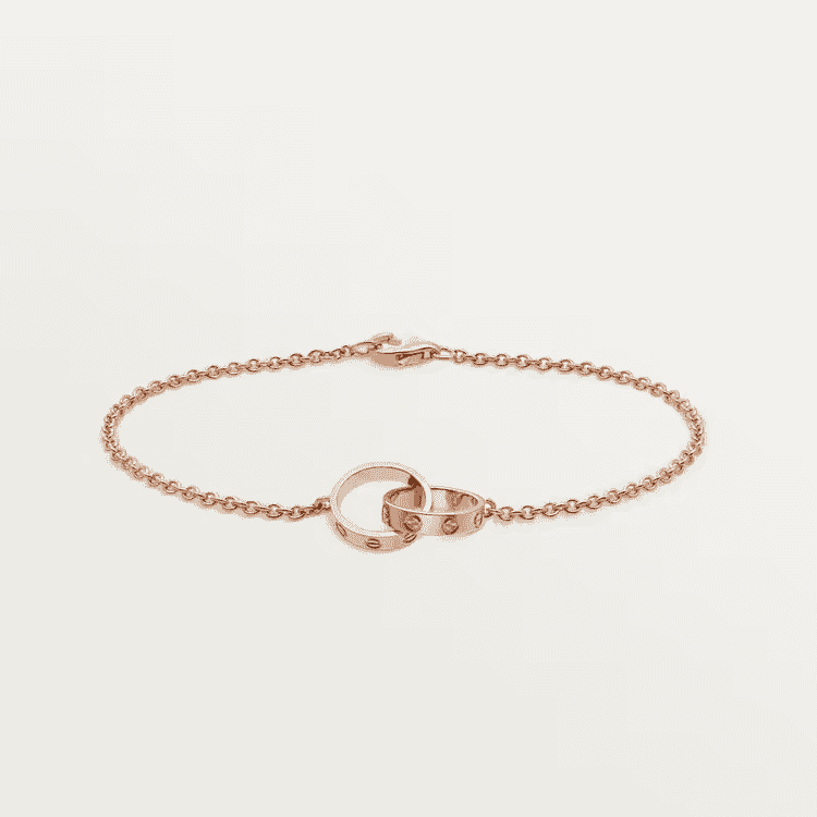 Round necklace in rose gold