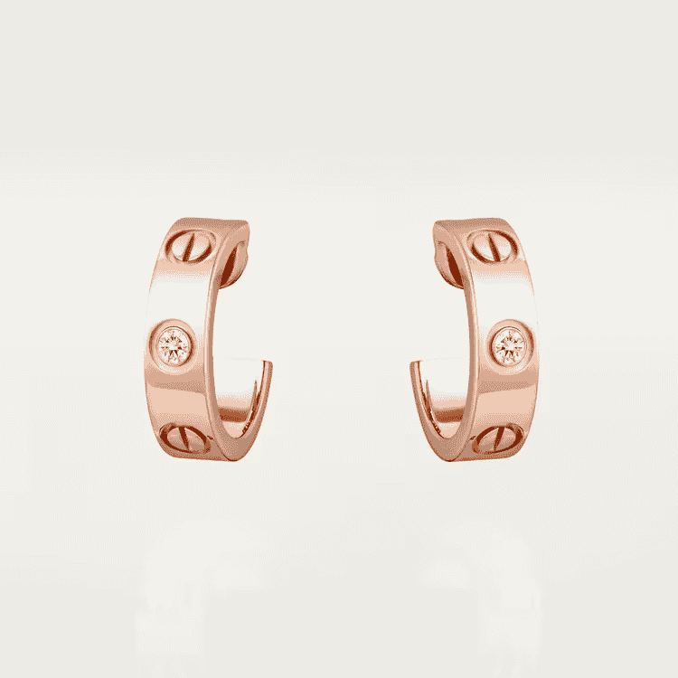Round earrings
