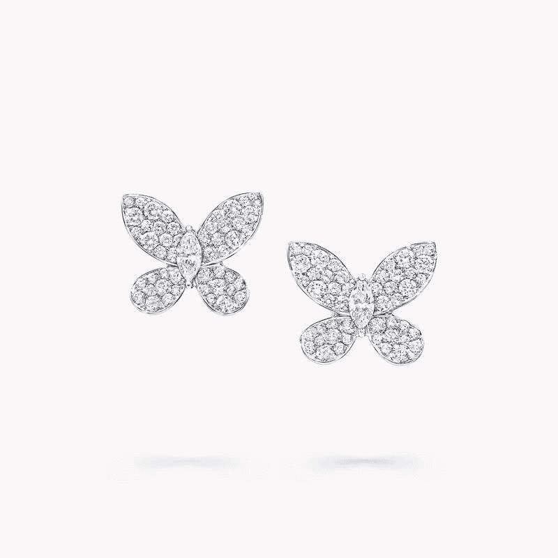Butterfly stud earrings