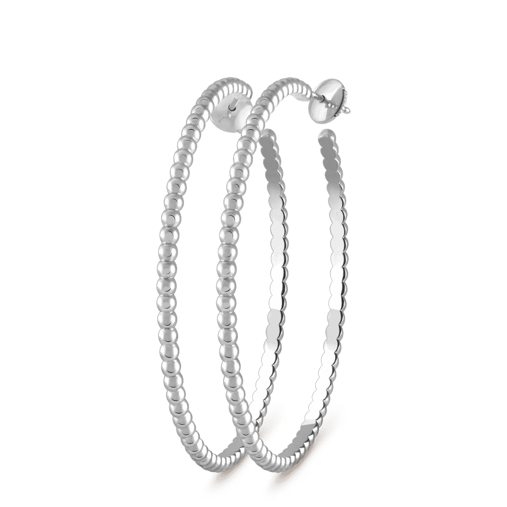 Round large earrings