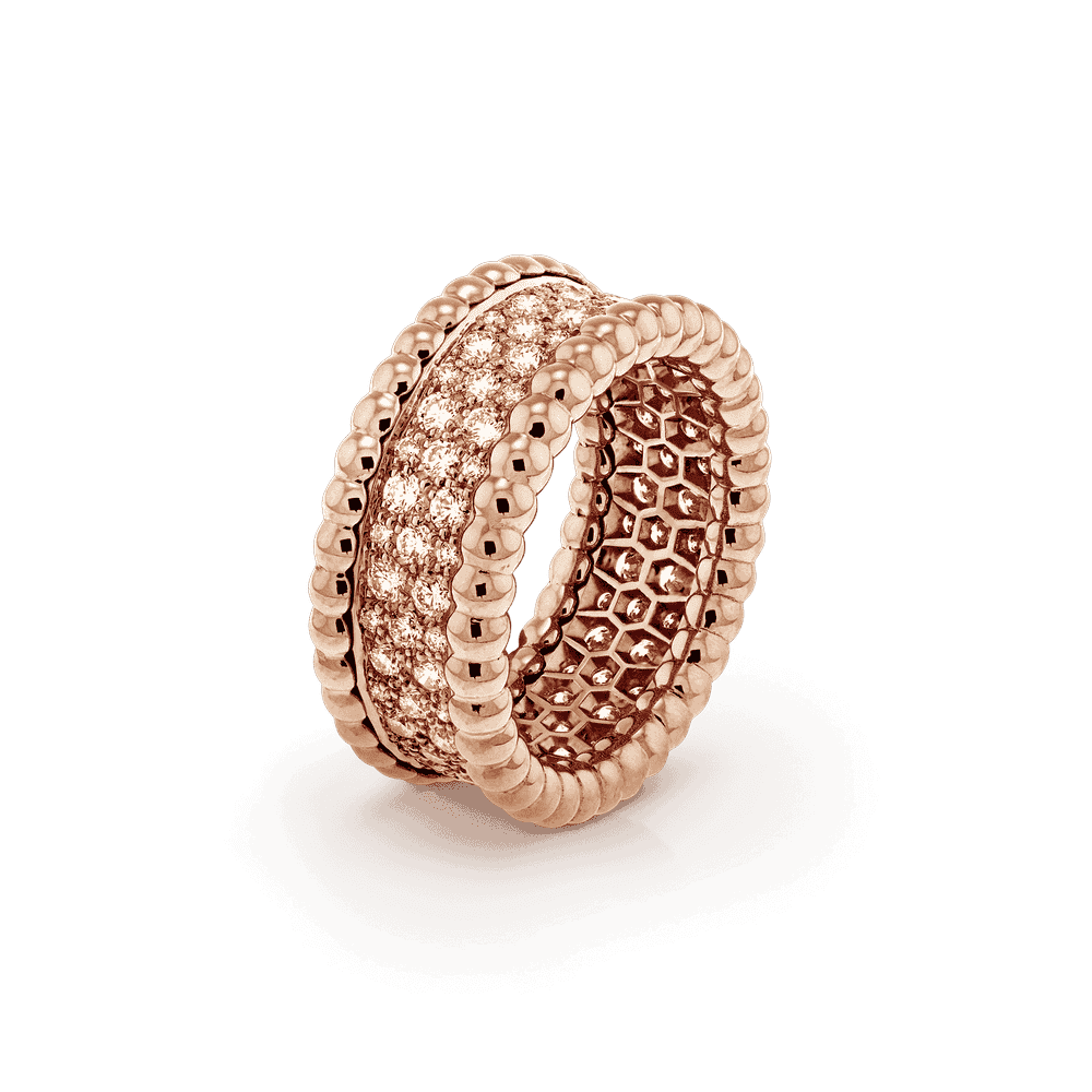 Diamond ring 3 rows