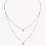 Double twin necklace 0.20 ct