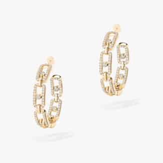 Move hoop medium earrings