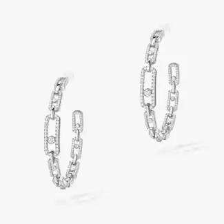 Move hoop large earrings
