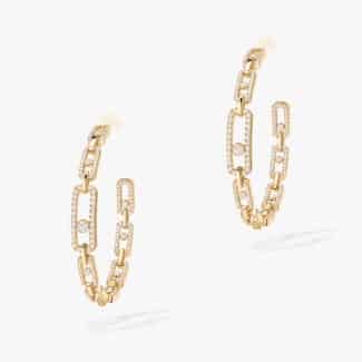 Move hoop large earrings